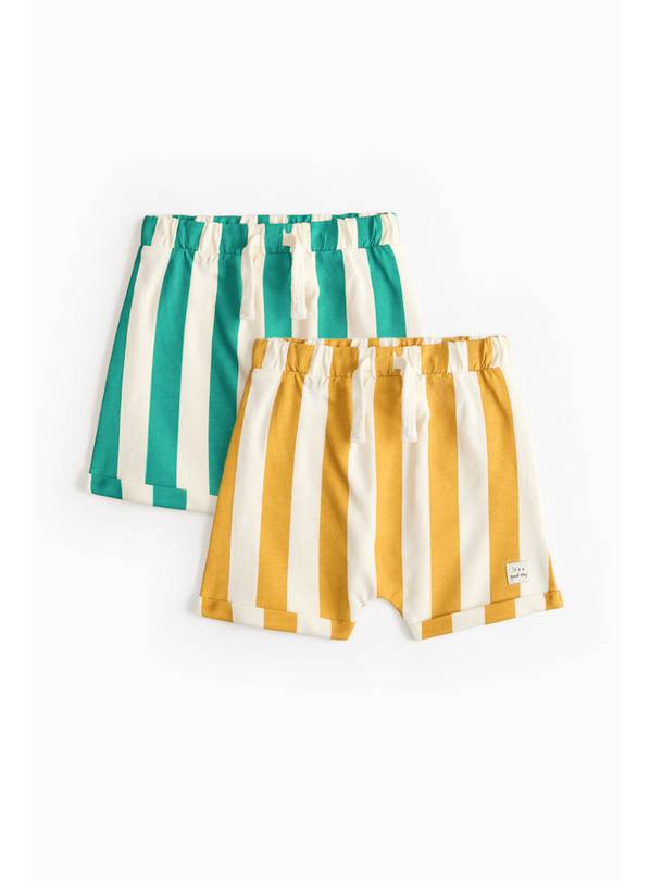 Striped Jogger Shorts 2 Pack 9-12 months